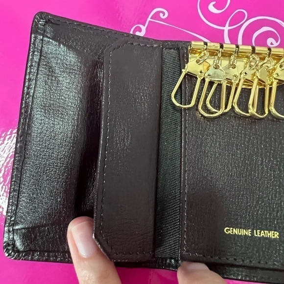 Vintage leather unbranded 6 ring key holder- brown - Picture 4 of 9